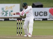 Mushfiqur Rahim of Bangladesh bats on day 3 of the second Test against Bangladesh at St George's Park in Gqeberha on April 10 2022.