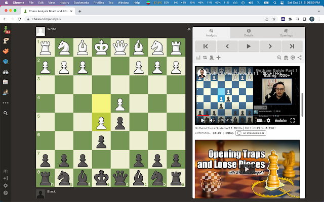 I made a browser extension that Adds Videos to Lichess (Analysis