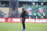 Marumo Gallants FC coach  Dan Malesela during the Nedbank Cup final match against Mamelodi Sundowns at Royal Bafokeng Stadium on May 28, 2022.