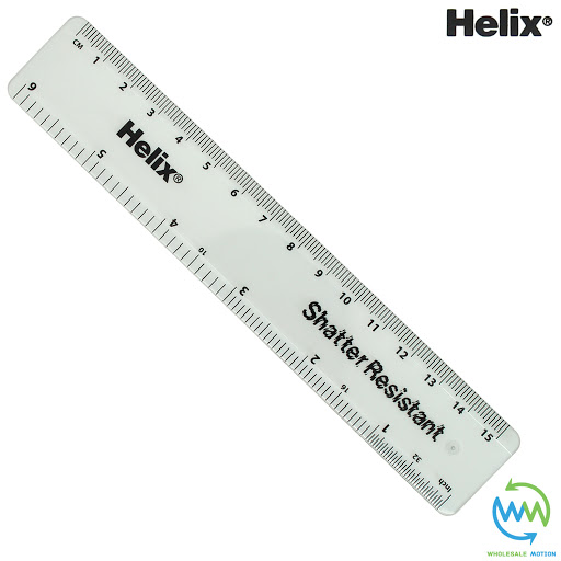 Helix 15cm Ruler Clear 6 Shatter Resistant School Exam 6 Inch Rulers Measuring Ebay