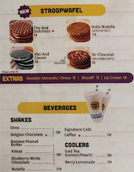 The Belgian waffle Co menu 5