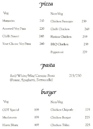 Over D Top Bistro menu 4