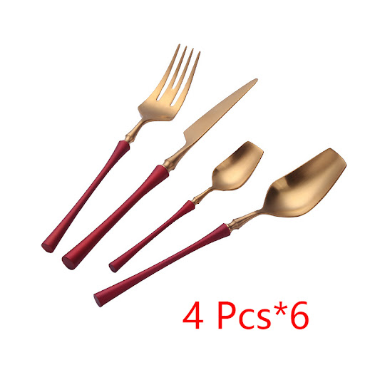 24pcs set red