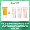 Kem Chống Nắng Innisfree Spf50 Pa++++ Giúp Dưỡng Ẩm Nâng Tone, Dưỡng Da Tone Up Watering/ Triple - Shield 50Ml