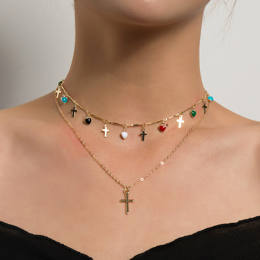 Title 7, Fashion Simple Cross Pendant Necklace for Women...