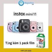 [Mã 2511Elsale0 Giảm 5% Đơn 400K] Instax Mini 11Máy Chụp Ảnh Lấy Ngay Fujifilm Instax Mini 11 ( Chính Hãng Bảo Hành 12