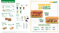 Subway menu 3