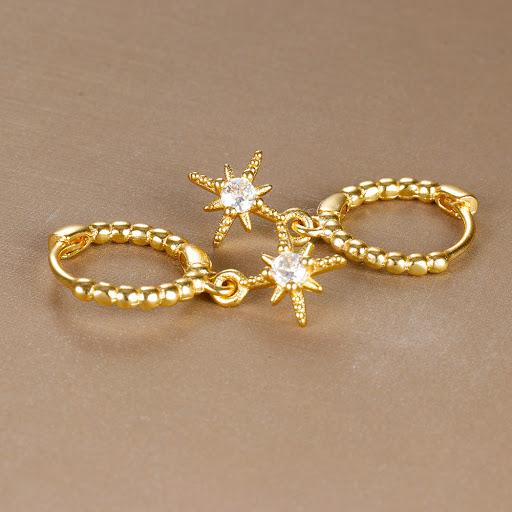 Title 3, Personality Fashion Popular Eight Awn Star Ear ...
