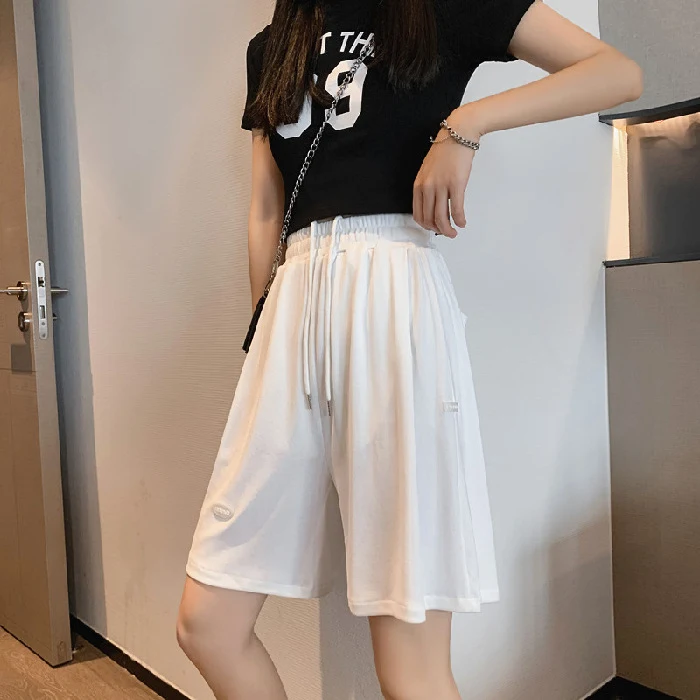 Eis Seide Freizeithose Damen Sommer Weite Beine Lockere Passform Atmungsaktiv Bequem Für heiße Tage und lässige Looks.