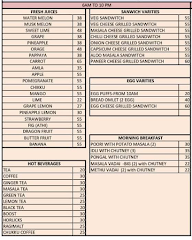 Km Cafe Juice Stall menu 4