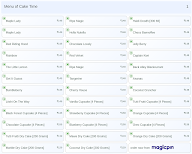 Cake Time menu 1