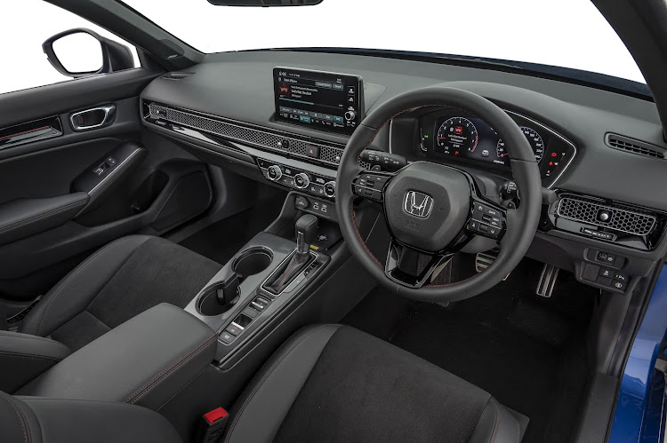 A capacious and luxurious interior is a highlight of the new Honda Civic RS. Picture: SUPPLIED