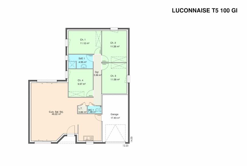  Vente Terrain + Maison - Terrain : 512m² - Maison : 90m² à Landevieille (85220) 