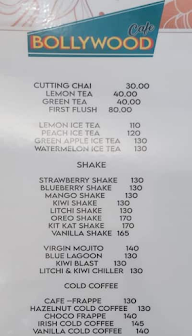 Bollywood Cafe menu 1