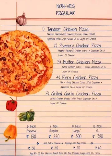 Laziz Pizza menu 