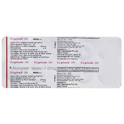 Lipitab-20 Tablet 10's