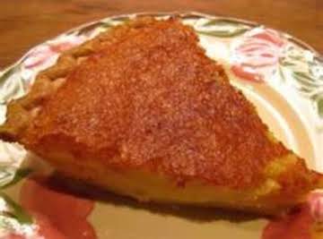 MY MOTHER'S BUTTERMILK PIE