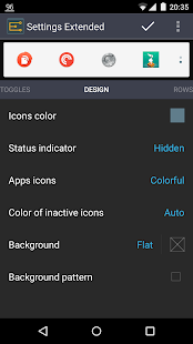 Settings Extended Screenshot