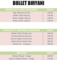 Bullet Biryani menu 1
