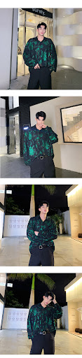 Title 3, Mens Streetwear Hip Hop Party Floral Shirt, St...