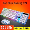 Bàn Phím Gaming Kèm Chuột Có Đèn Led 7 Màu G21, Phím Giả Cơ Led Siêu Đẹp Chuyên Chơi Game , Văn Phòng Cho Máy Tính Laptop