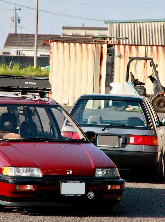 シビックシャトルの465port・闇取引…ではない・オールドスクールホンダ・エクイップ03・低いようで低くない丁度良い高さに関するカスタム事例の投稿画像7枚目