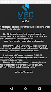  MSC- Mobile Security Check: miniatura da captura de tela  