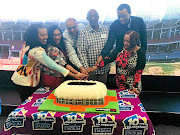 Nelson Mandela Bay Stadium  staff members celebrate the 10th anniversary of the 2010 World Cup venue in Port Elizabeth.