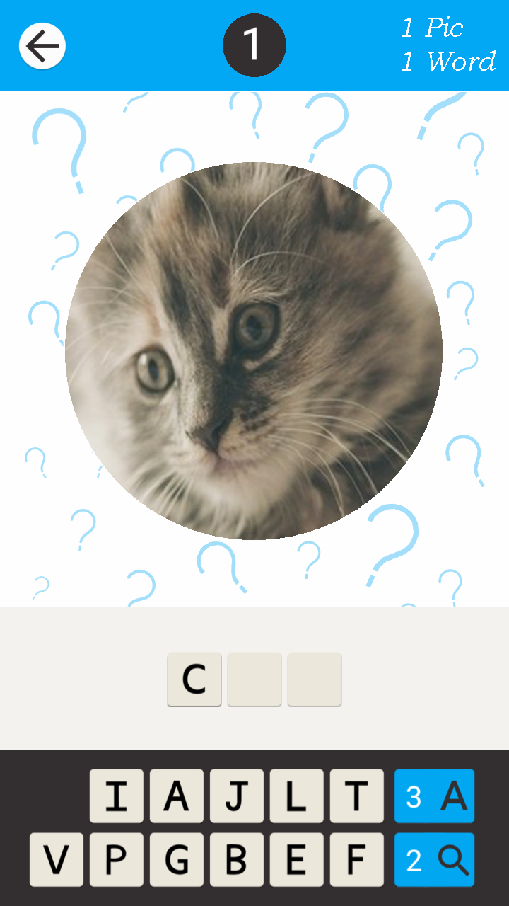 1 Pic 1 Word: Guess the pic! Screen 2