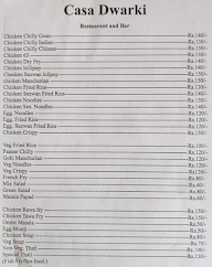 Casa Dwarki Restaurant And Bar menu 2