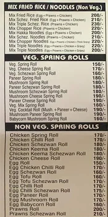 Red Chilli Burger Point menu 