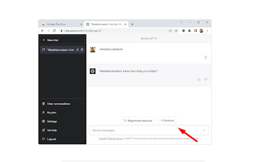 ChatGPT Continue