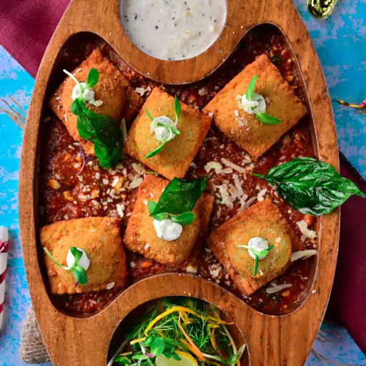 Air Fried Baked Ravioli