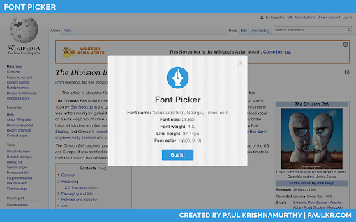 Font Picker