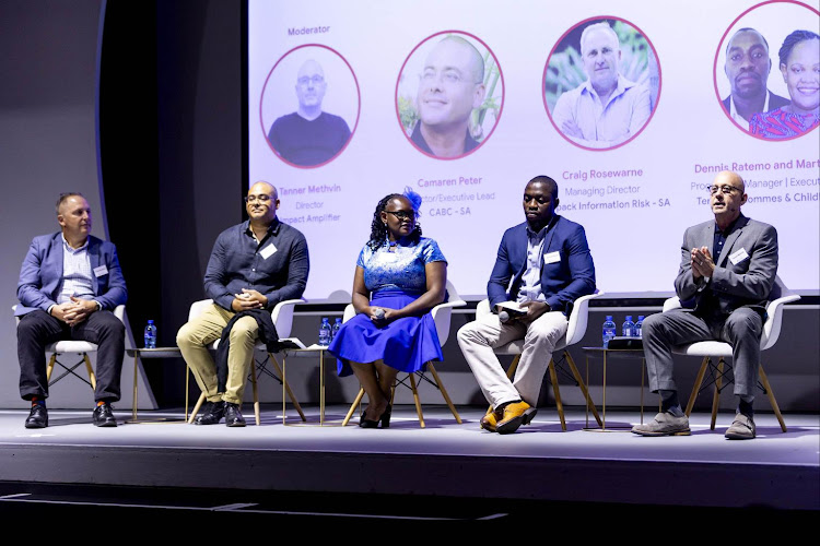 Panelists at launch of Africa Online Safety Platform in Johannesburg, South Africa on February 6, 2024