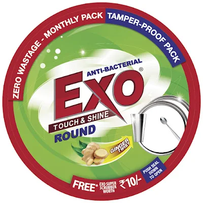 Exo Round Dish Wash Bar - 500 gm