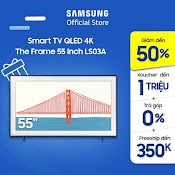 [Mã Elbau4 Giảm 4% Đơn 500K] Smart Tivi The Frame Qled Samsung 4K 55 Inch Qa55Ls03Aakxxv - Miễn Phí Lắp Đặt