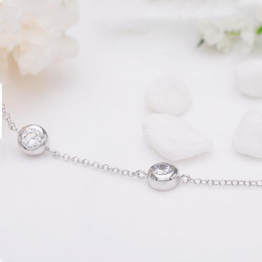 Title 1, Mode Sterling Silver Small Circle armband