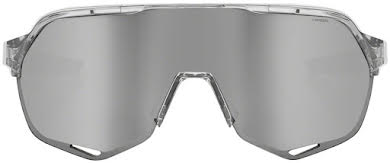 100% S2 Sunglasses: Polished Translucent Gray Frame with HiPER Silver Mirror Lens, Spare Clear Lens Inclu alternate image 2