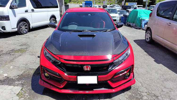 シビックタイプRの無限・タイプR・カーボンボンネット・VOLTEX GTウイング・フィットに関するカスタム事例の投稿画像5枚目