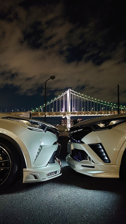 C-HRのROWEN・仲間とのコラボ・湾岸エリア・イイネ！は見ましたよ！の証😃に関するカスタム事例の投稿画像8枚目