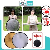 Tấm Phản Quang Chụp Ảnh Thời Trang, Miếng Hắt Sáng Chụp Hình Sản Phẩm 2 Trong 1, 60Cm Gấp Gọn - Hohi Decor