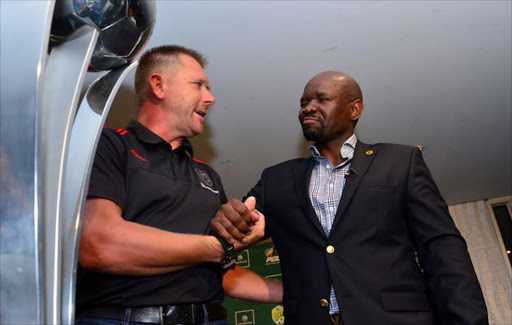 Kaizer Chiefs Coach Steve Komphela and Orland Pirates Coach Eric Tinkler GALLO IMAGES