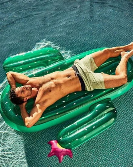 180cm Giant Green Cactus Lie-on Pool Float 2121 Newest Sw... - 0