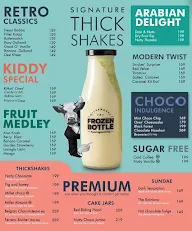 Frozen Bottle - Milkshakes, Desserts And Ice Cream menu 3