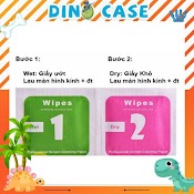 Combo Giấy Lau Màn Hình Điện Thoại, Ipad, Kính, Máy Tính Bảng, Ống Kính - Dino Case