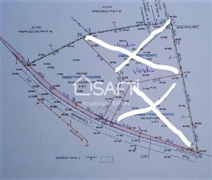 Vente terrain  1264 m² à Viessoix (14410), 24 000 €