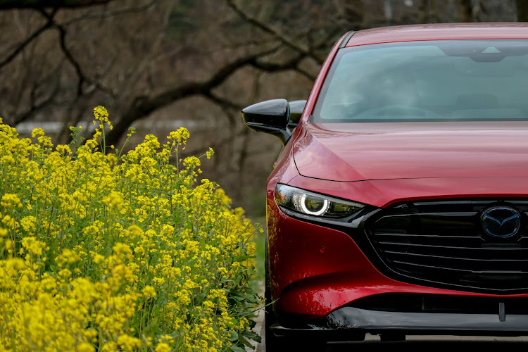MAZDA3のホイール交換・菜の花と愛車・菜の花コラボに関するカスタム事例の投稿画像1枚目