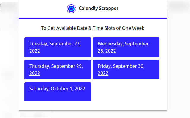 Calendly Scrapper Preview image 0