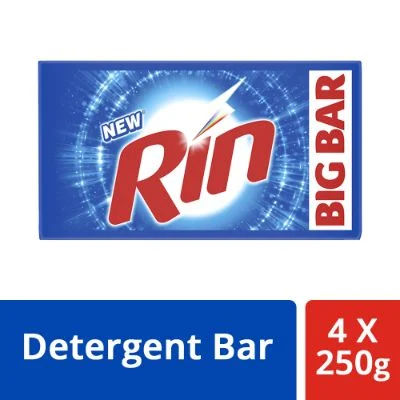 Rin Detergent Bar 4X250 Gm